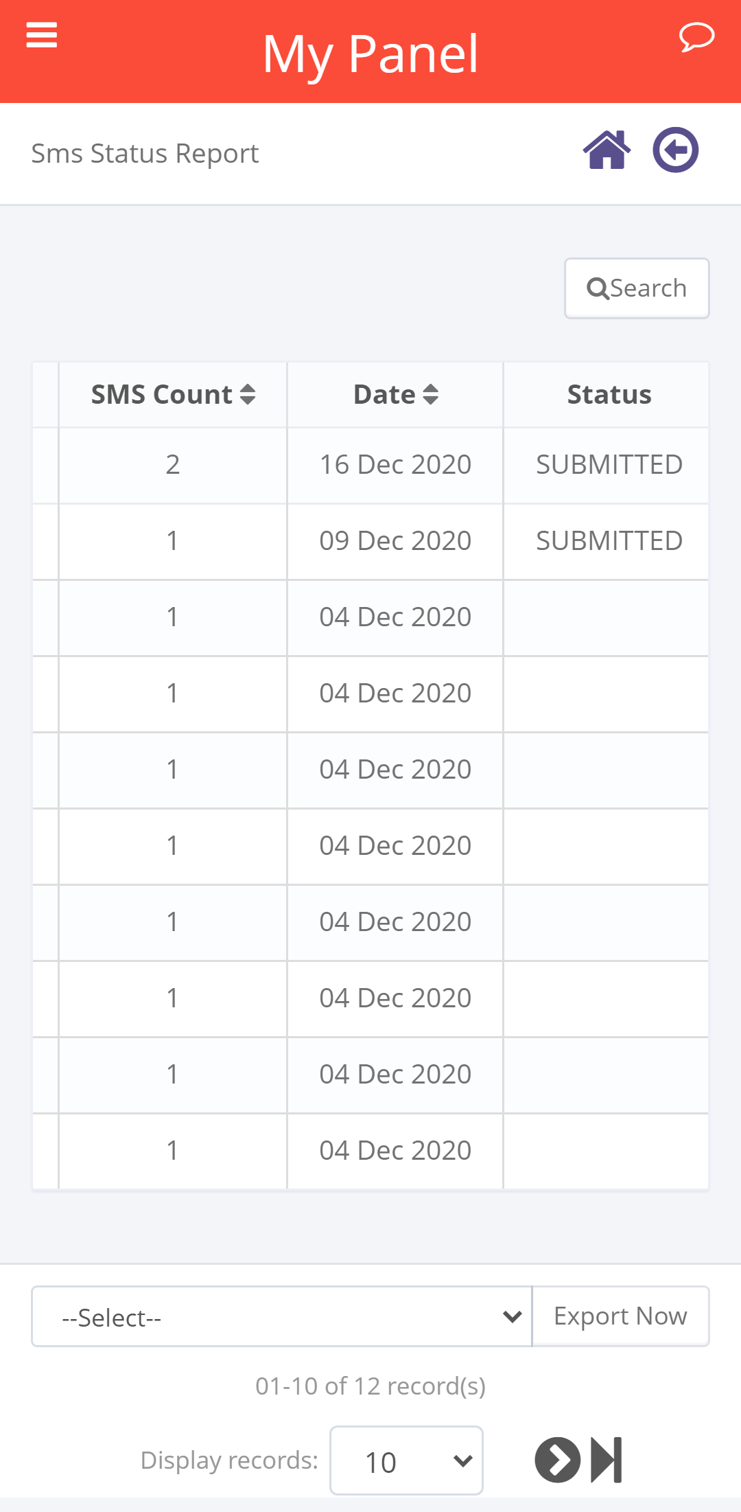 SMS_Status_report